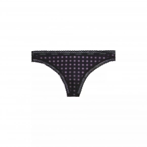 Dámske tangá 000QD3763E FTU čierne so vzorom - Calvin Klein