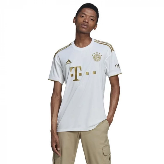 Pánske tričko FC Bayern JSY M HI3886 Biela so zlatou - Adidas
