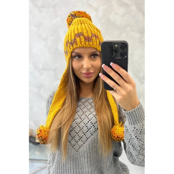 Dámska ušianka Nadia K321 horčicová - Oliwier