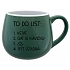 TO DO LIST:  BÝT ÚŽASNÁ - zelený keramický hrníček 300 ml