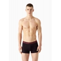 Pánske boxerky 2PACK 111210 3F504 56636 vínové s potlačou - Emporio Armani