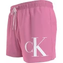 Pánske plavky SHORT DRAWSTRING KM0KM00967 TFZ ružové - Calvin Klein