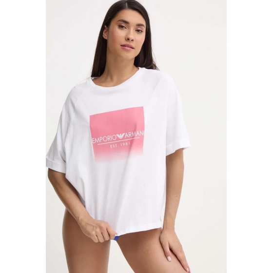 Dámske tričko 164829 4R255 00010 biele - Emporio Armani