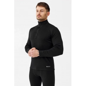 Pánska mikina Merino Active Zip 250 čierna - Rough Radical