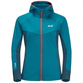 Dámska bunda Hydro Grid Fleece Jkt W 1709911-1395 005 Tyrkysová - Jack Wolfskin