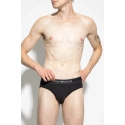 Pánske slipy 2PACK 111733 3F542 16844 čiernosivé s prúžkom - Emporio Armani
