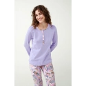 Dámske bavlnené pyžamo Lavender Sweet 21300 - Vamp