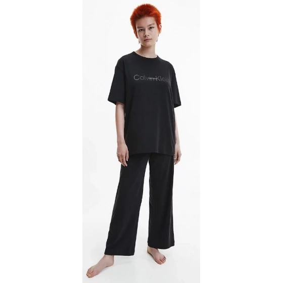 Dámske pyžamo QS6916E UB1 čierna - Calvin Klein