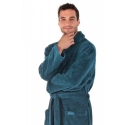 Unisex župan so šálovým golierom TAMPA 2149 6430 petrolejová - Vestis