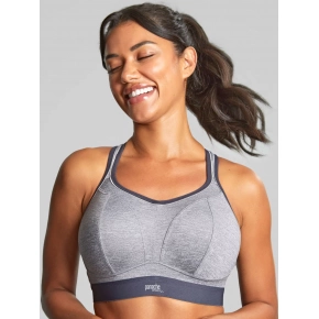Športová podprsenka 7341B Non Wired Bra charcoal marl šedá - Panache