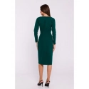 Dámske šaty S376 Tmavo zelená - Stylove