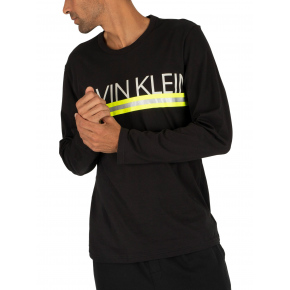 Pánske tričko s dlhým rukávom NM1772E-001 - čierna - Calvin Klein