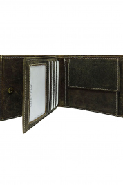 Pánska kožená peňaženka CE-PF-N04-HT.52 tmavo hnedá - FPrice