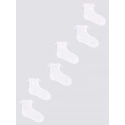 Dievčenské ponožky s volánikom 3Pack SKL-0009G-0100 biele - Yoclub