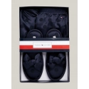 Dámsky pyžamový set darčekové balenie GIFT PYJ CAMI SET & SLIPPERS UW0UW04855 DW5 tm. modré - Tommy Hilfiger