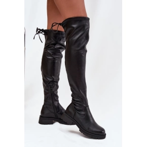 Dámské vysoké kozačky HL41P Černá - Seastar