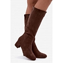 Dámske čižmy HY62-8131 hnedé - FashionStreet