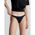 Dámske tangá Thong Carousel 0000D1617E 001 čierna - Calvin Klein