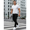 Spodnie jeansowe męskie slim fit czarne FashionStreet UX4482