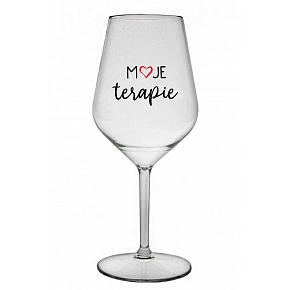 MOJA TERAPIA - číry nerozbitný pohár na víno 470 ml