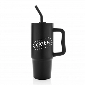 PÁTEK - černý cestovní termohrnek 900 ml  