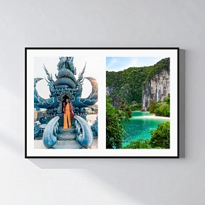 Personalizovaný magický fotoobraz v rámu - 50x70 - koláž fotografií 