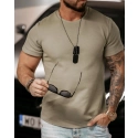 Pánske tričko 278060 khaki - Ola Voga