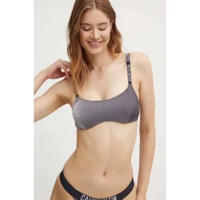 Dámska plavková podprsenka KW0KW02609 BEH čierna - Calvin Klein