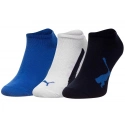 Ponožky 3Pack 100000969 čierne-modré-biele - Puma