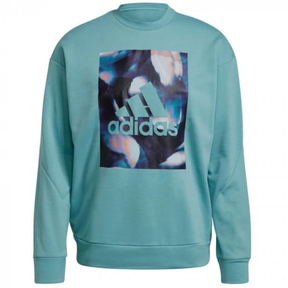 Pánska mikina uforu W GS3893 tyrkysová - Adidas