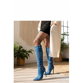 Dámské kozačky na podpatku SXX-5 - Step in Style Dámské kozačky na podpatku SXX-5 - Step in Style