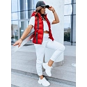Pikowana kamizelka damska WISE OWL czerwona FashionStreet TY3783