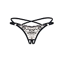 Dámske kúzelné tangá Vila Blanes Crotchless thong béžové - Obsessive