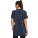 Dámske tričko Printed Extended SS SS23 tm.šedé - Under Armour