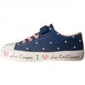 Dievčenské športové topánky Jr LCW-24-02-2161K Jeans modrá s ružovou - Lee Cooper