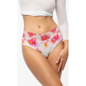 Nohavičky Peóny Hipster Hiphuggers bielo-červené - Julimex