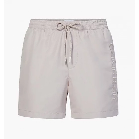 Pánske kúpacie kraťasy - KM00718 ABM - béžová - Calvin Klein