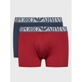 Pánske boxerky 2PACK 111769 3F720 15876 tm. modro-vínové - Emporio Armani