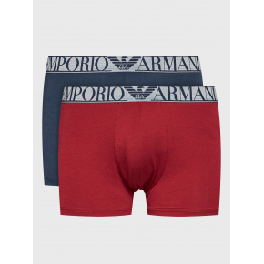 Pánske boxerky 2PACK 111769 3F720 15876 tm. modro-vínové - Emporio Armani