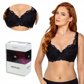 Dámska podprsenka TELIMENA Čierna - Nipplex