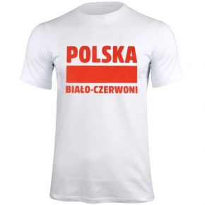 Tričko unisex 220 Poľsko 337909 Biela s červenou - GEFFER