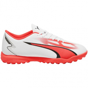 Futbalové topánky Ultra Play TT M 107528 01 biele/neónovo ružové - Puma