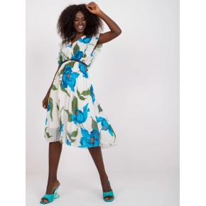 Dámske šaty DHJ SK N13198 2.64P modro-biele - FPrice