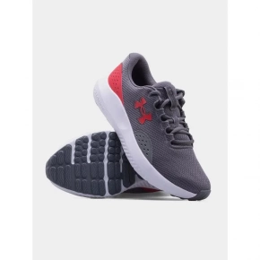 Pánske športové topánky Surge 4 M 3027000-107 Tmavo šedá s červenou - Under Armour