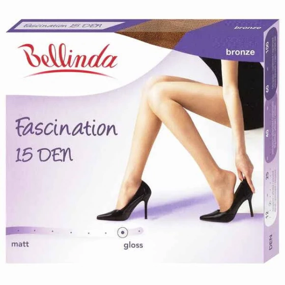 Dámske lesklé pančuchové nohavice FASCINATION 15 deň skin - Bellinda