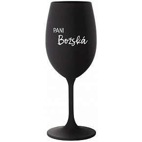PANI BOŽSKÁ - čierny pohár na víno 350 ml