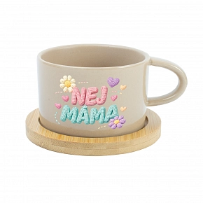 NEJ MÁMA - krémový hrníček makronka 200 ml NEJ MÁMA - krémový hrníček makronka 200 ml