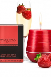 Afrodiziakálna vonná sviečka Magnetifico Aphrodisiac Candle Sweet Strawberries - Valavani