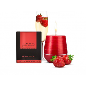 Afrodiziakálna vonná sviečka Magnetifico Aphrodisiac Candle Sweet Strawberries - Valavani