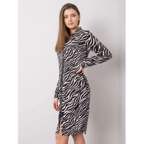 Dámske šaty TO SK 1103-7.16P Čierna s bielou - RUE PARIS